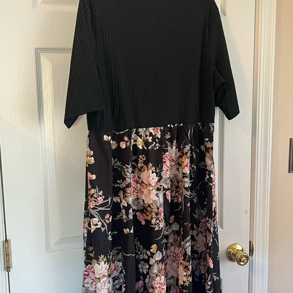 Women Plus Size Elegant Beach Holiday Floral Print Summer Vacation Dress 16W - Picture 5 of 8